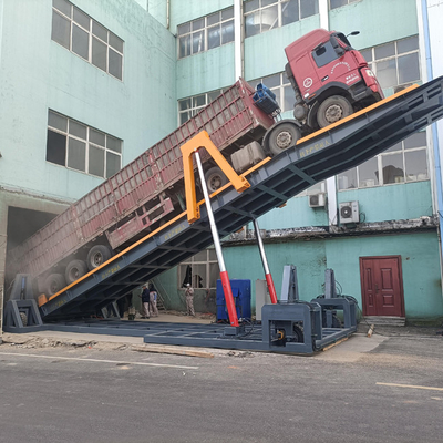 Bulk Handling Truck Unloading Platform Backward Flip Solution For Any Location